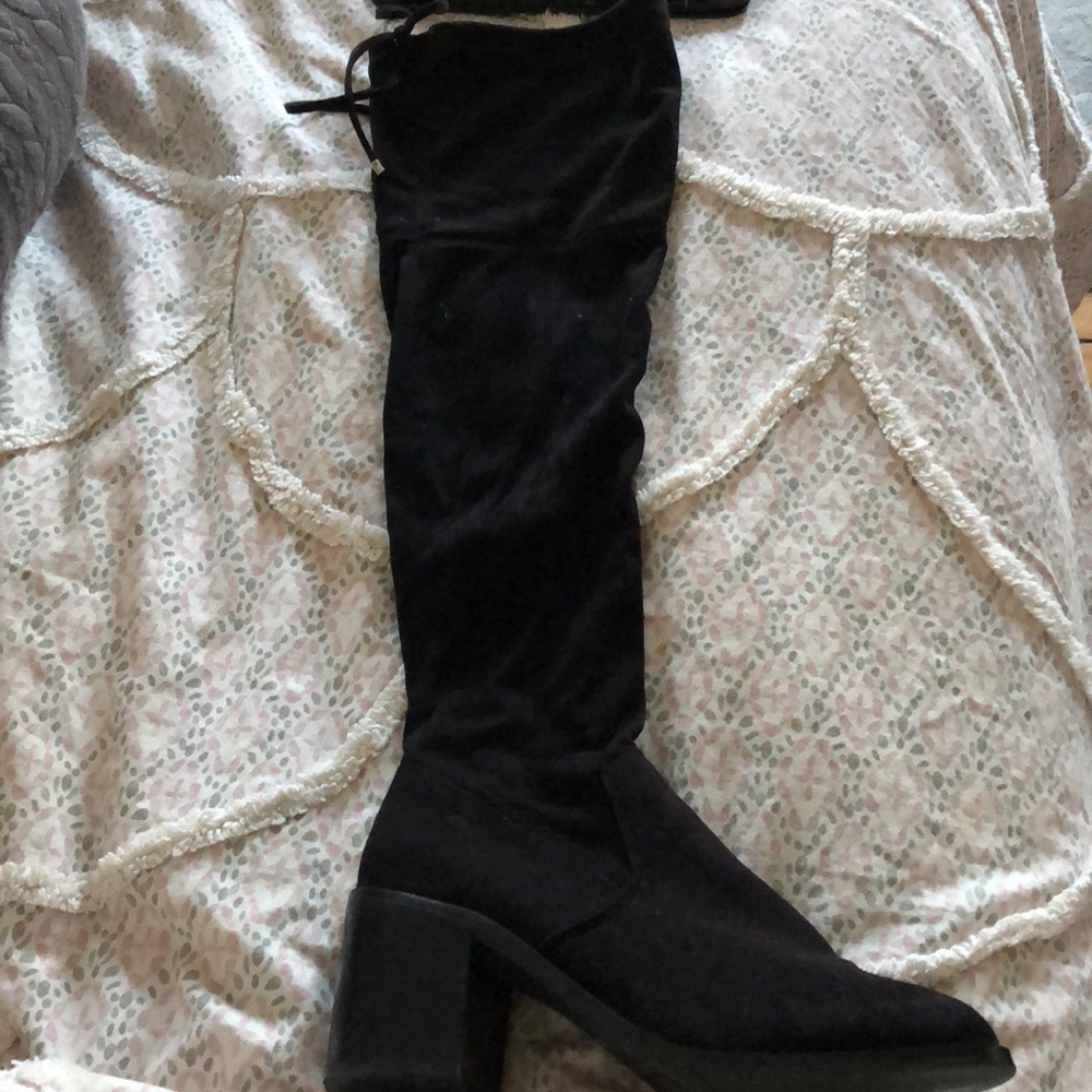 Steve Madden over the knee suede boots.